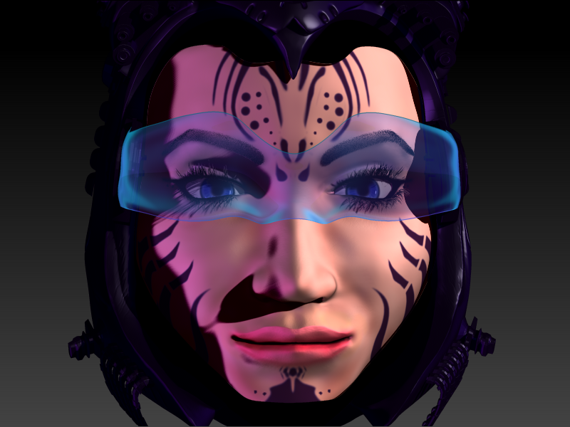 Female head sculpt