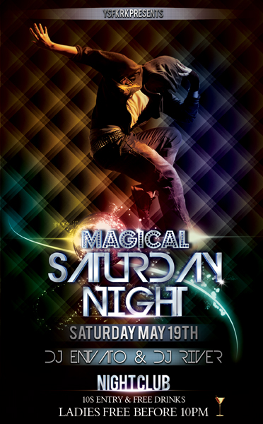 Magical Saturday Night Flyer Template By Ysfkrk On Deviantart