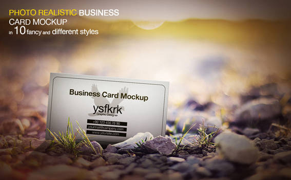Photo Realistic Business Card Mockup