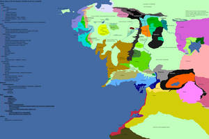 Ethnic map of Middle Earth in the late 3rd Age