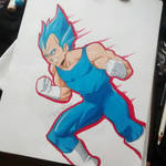 Super Saiyan Blue Vegeta Warm Up by Jetseta