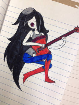 The Vampire Queen... on notebook paper