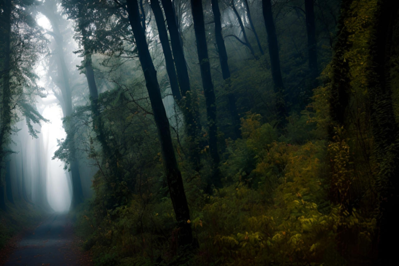 Lighted path by evergreenart2021 on DeviantArt