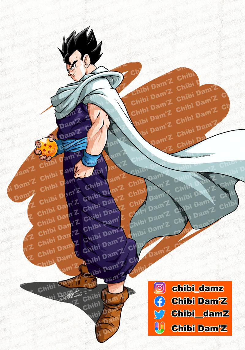 Ultimate Gohan with Piccolo outfit by ChibiDamZ on DeviantArt