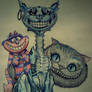 the three Cheshire Cats