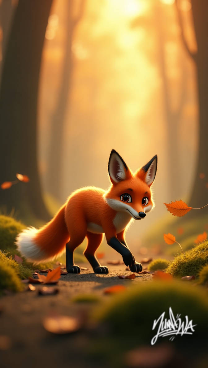The explorer fox in the forest by YunaWa94 on DeviantArt