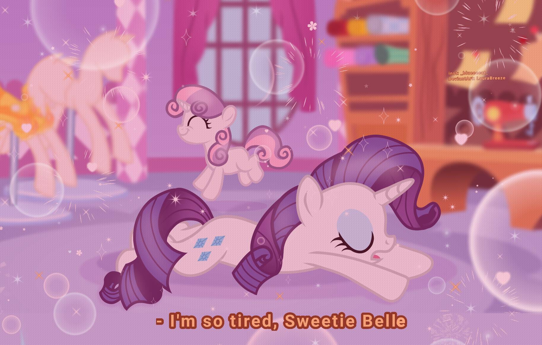 Mlp Rarity Deviantart Stressed Tired Rarity by LauraBreeze on DeviantArt