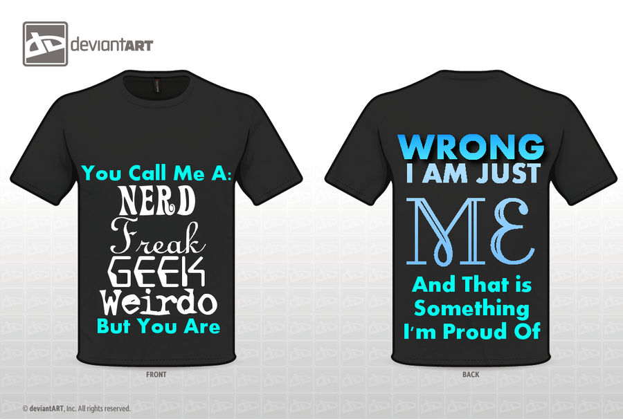 Just Me T-shirt Design