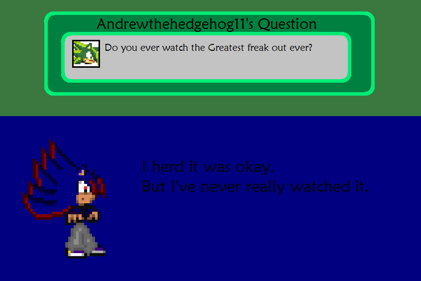 Answer To Andrewthehedgehog11's Question