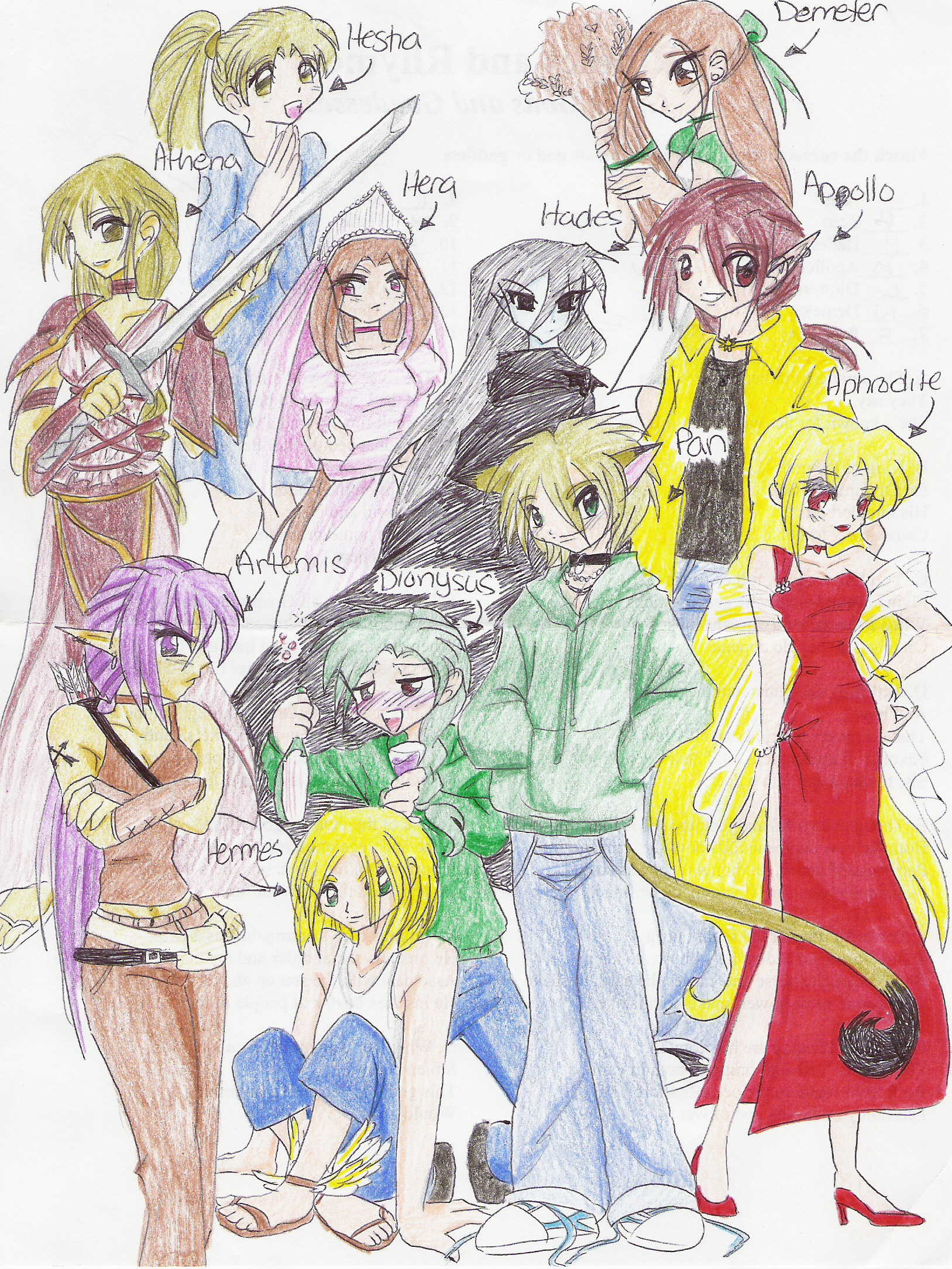 Greek Gods by Kajina on DeviantArt Greek Gods by Kajina on DeviantArt