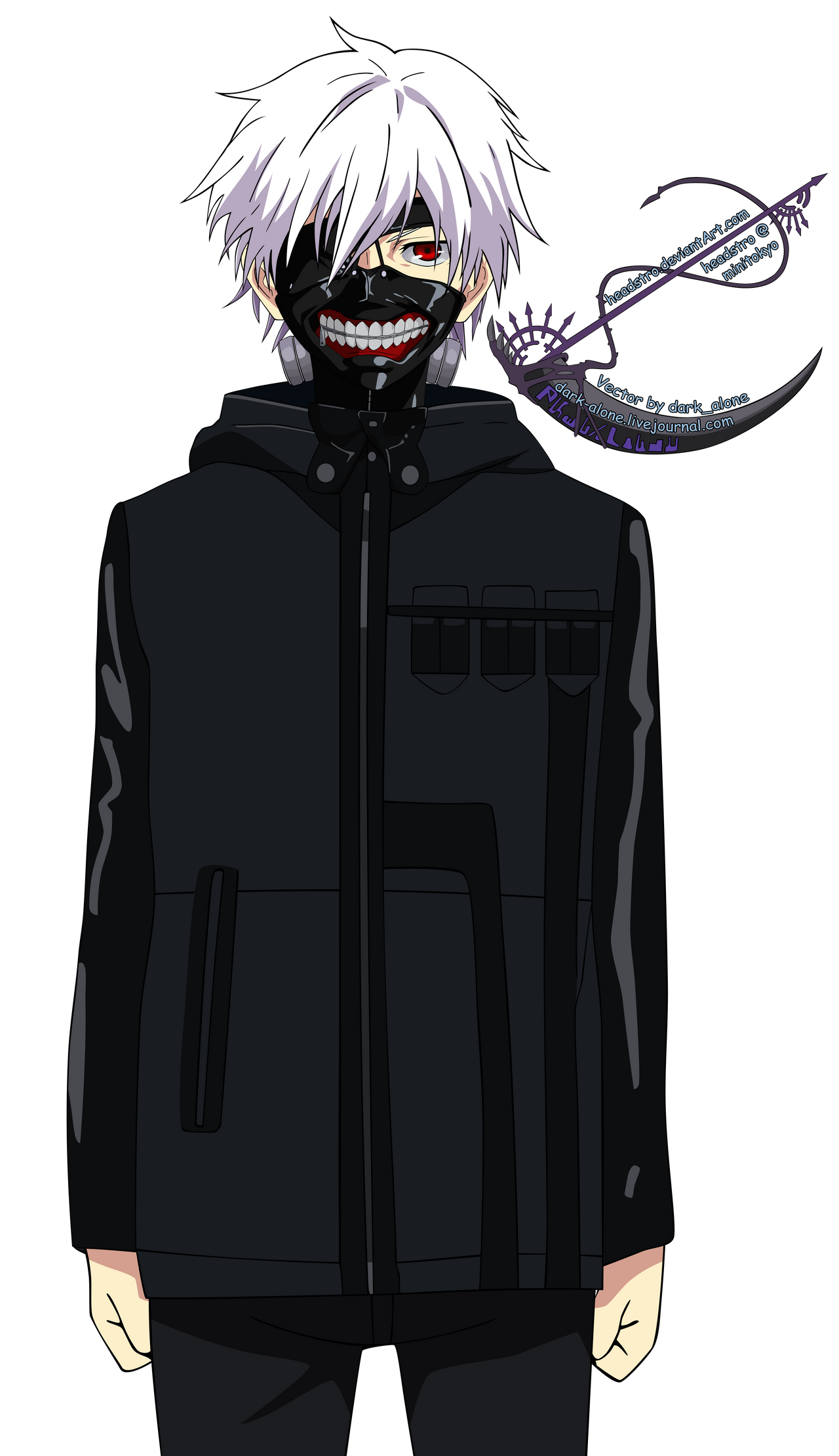 Kaneki - Tokyo Ghoul - Vector -lazy ver- by dark-alone-ism Kaneki - Tokyo Ghoul - Vector -lazy ver- by dark-alone-ism