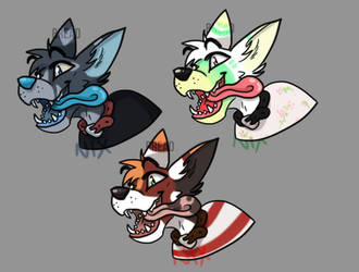 1/3 OPEN OTA canine furry - fursona bust adopts!