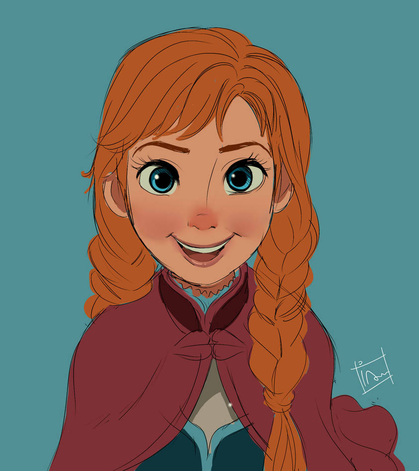 Anna Rbti Fan Art - Anna | Frozen (WIP) by Ilustrasian on DeviantArt