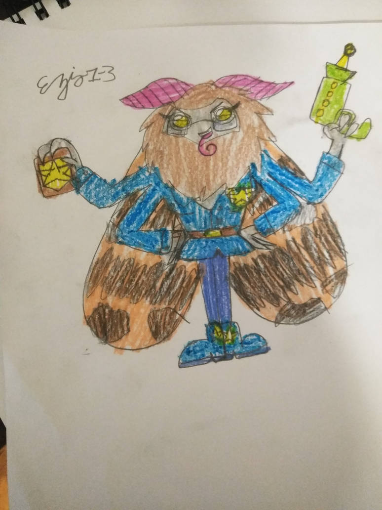 Sly Cooper OC: Lieutenant Hawks Moth by Ezio1-3 on DeviantArt
