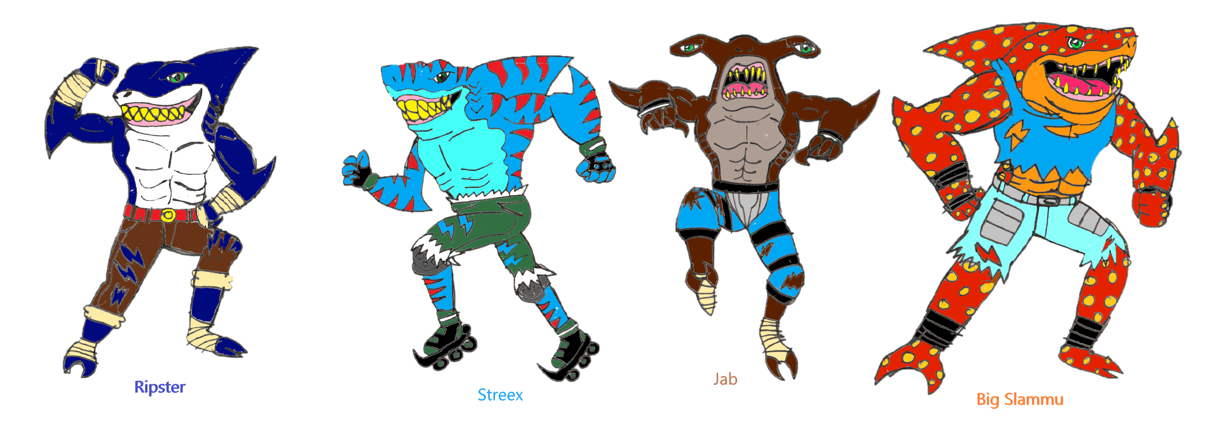 Street Sharks Rocker Street Sharks: The Street Sharks by Ezio1-3 on DeviantArt
