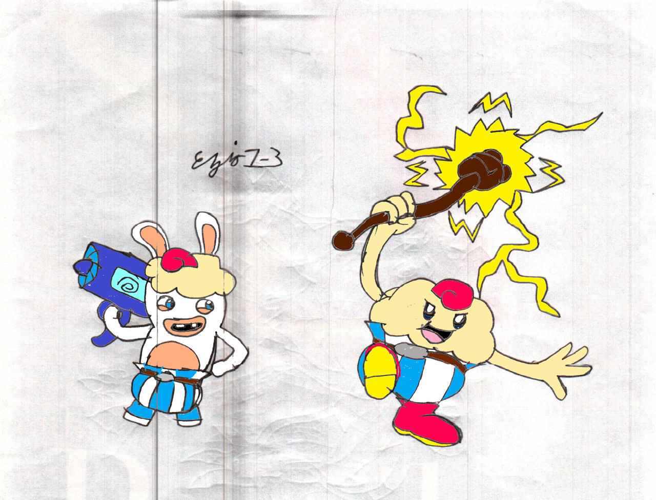 Mallow Rabbit Mario+Rabbids: Mallow and Rabbid Mallow by Ezio1-3 on DeviantArt