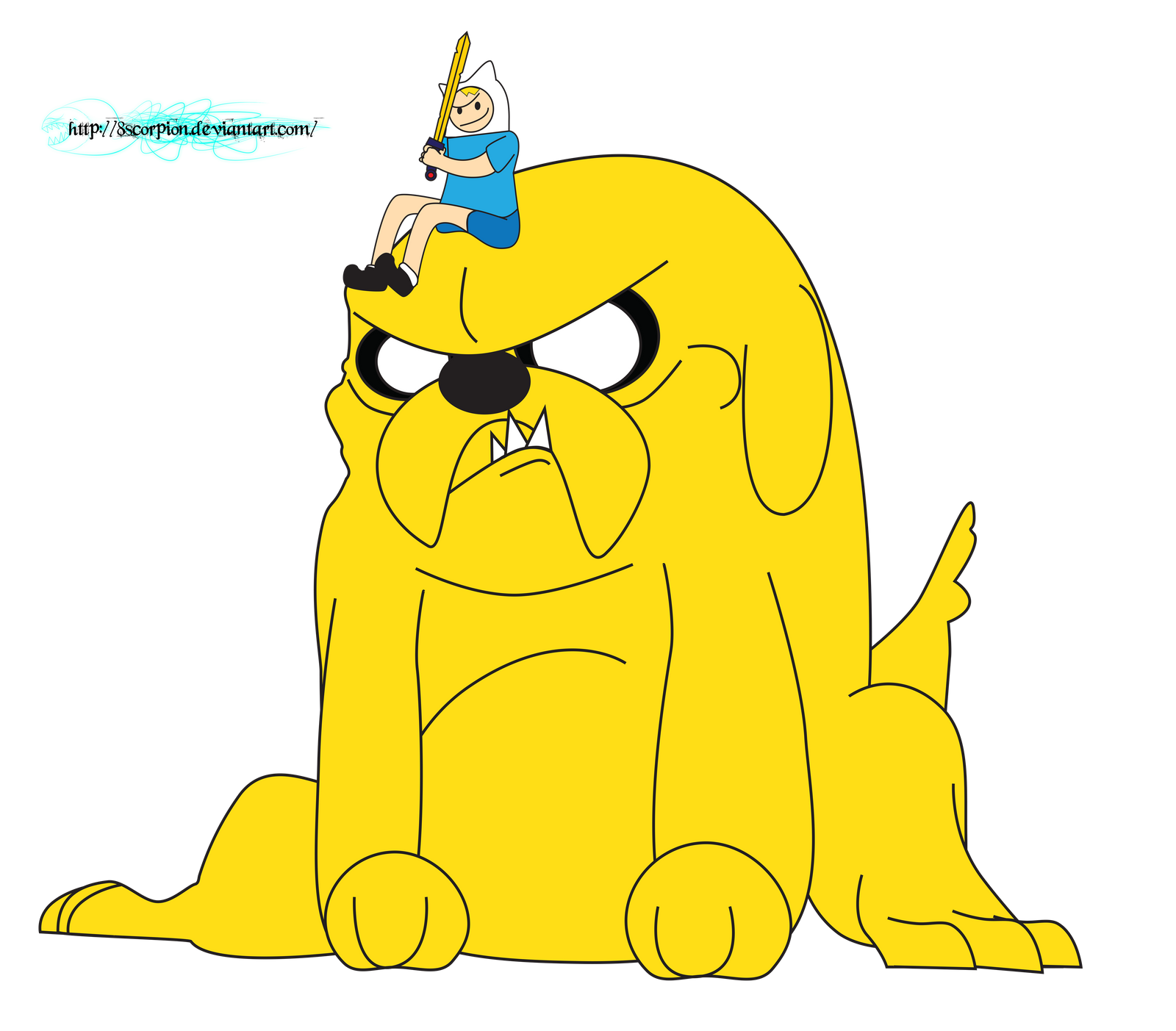 Adventure Time Jack Finn Render Png my style by 8scorpion on