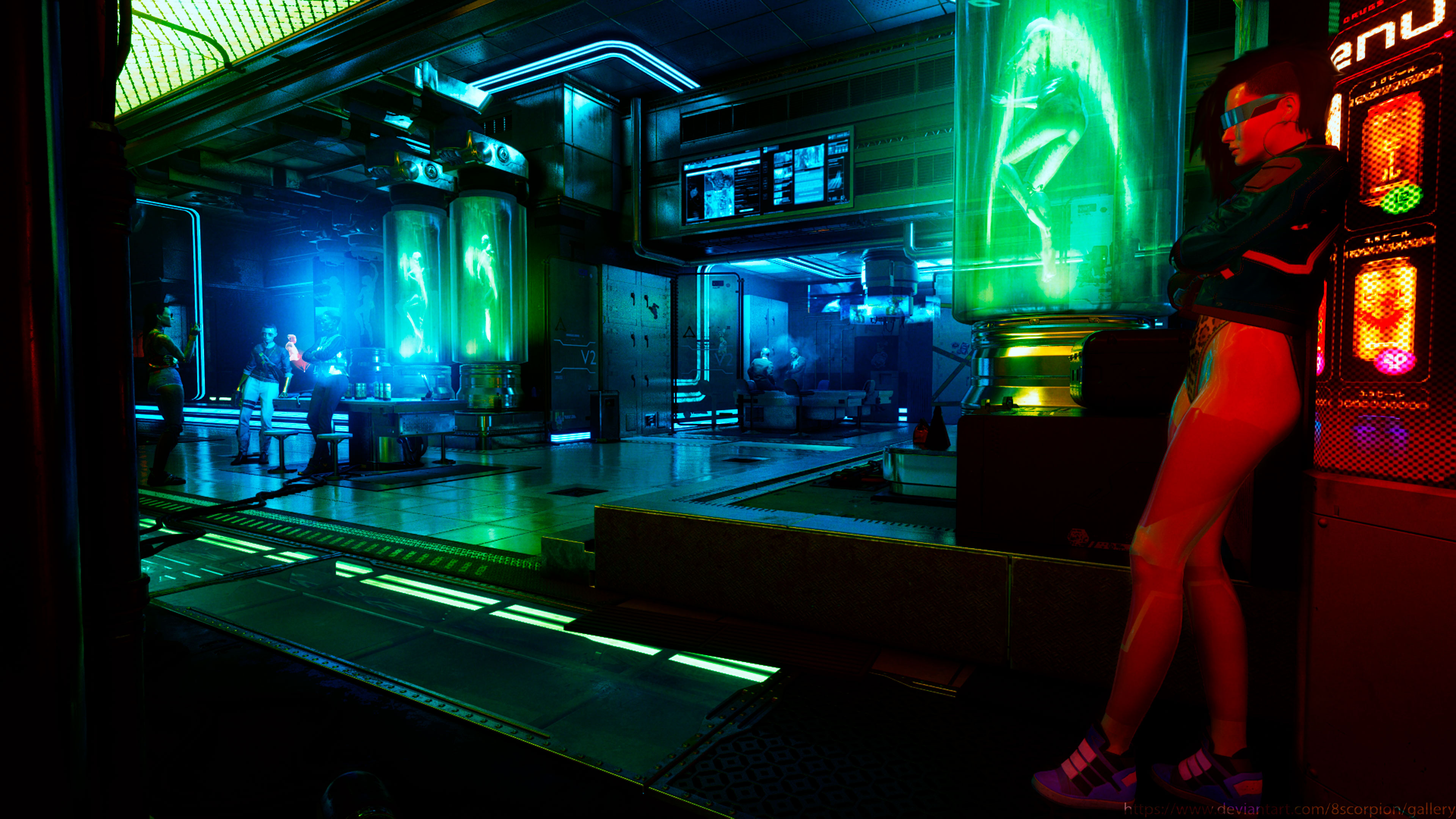 cyberpunk edgerunners wallpaper lights night by 8scorpion on DeviantArt