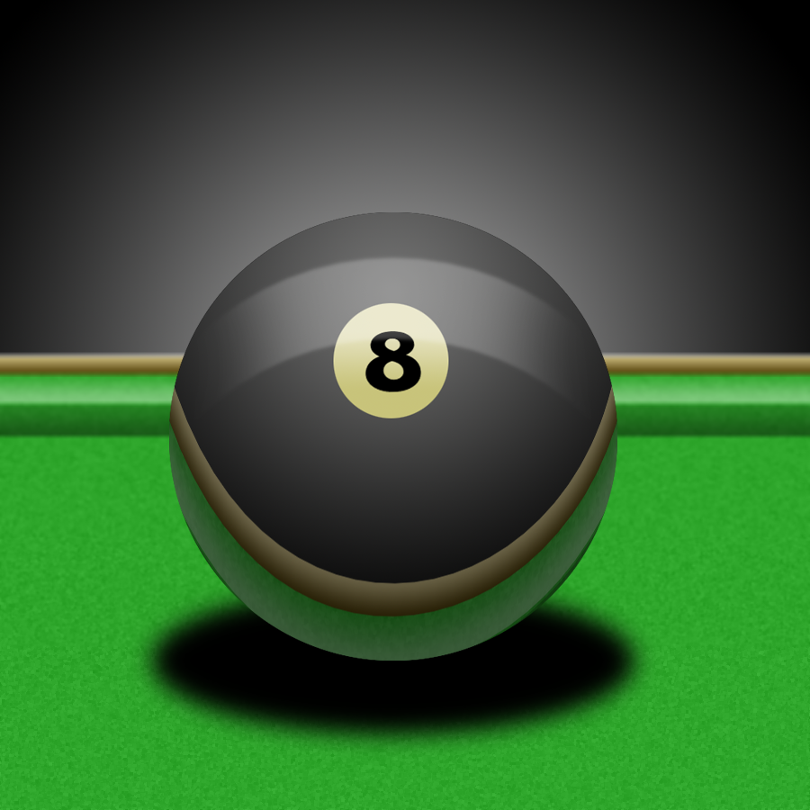 8-ball on the Billiards Table