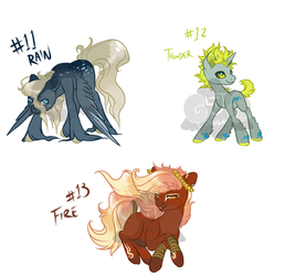 100 pony Theme freehand Adopts! 11-13 [closed]