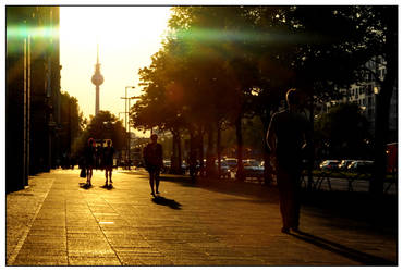 frankfurter allee at evening 1