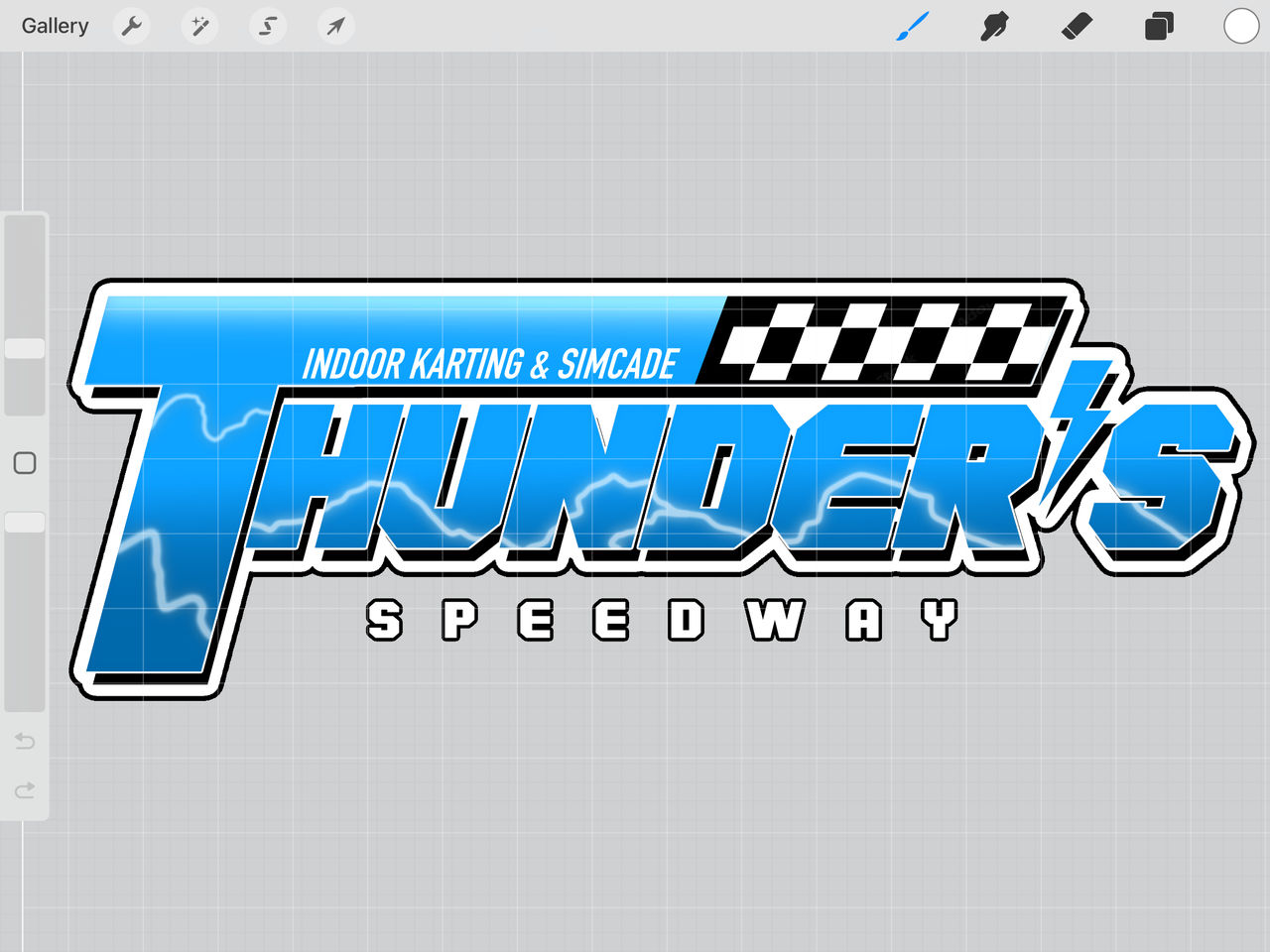 Thunder Speedway Logo by SomeFN90sGuy on DeviantArt