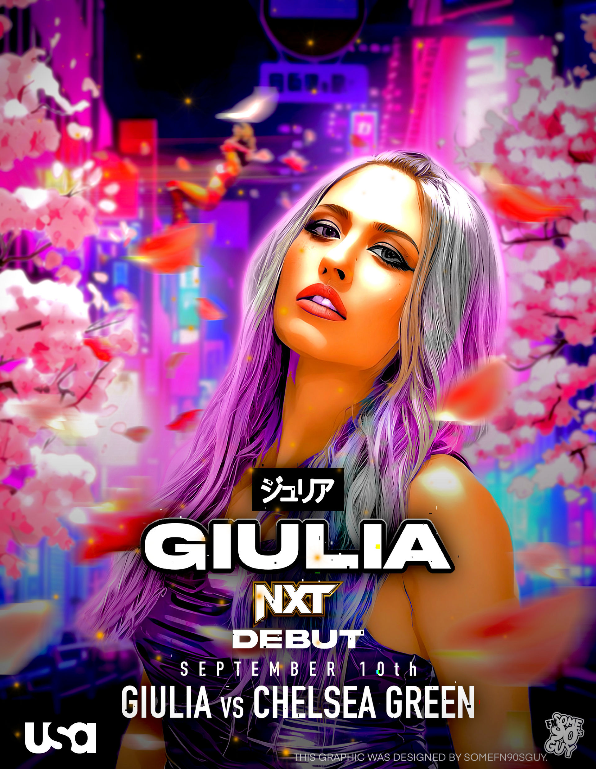 WWE NXT Giulia by SomeFN90sGuy on DeviantArt