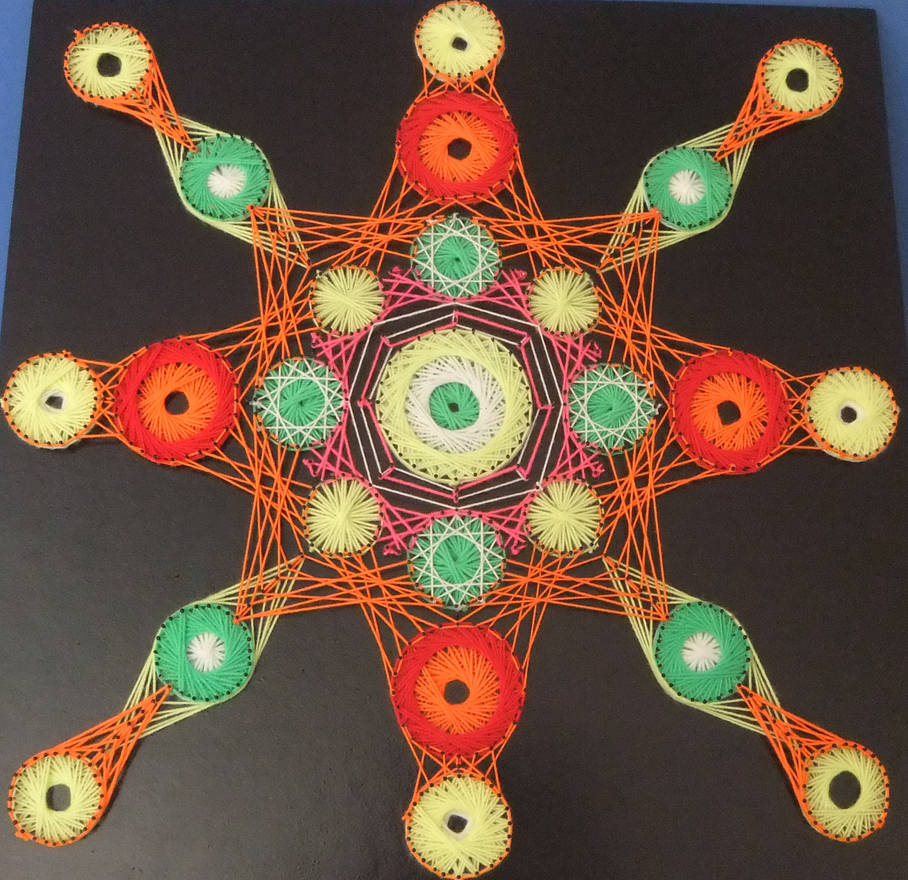 String. Alien AlienEyes Blackl. StringArt by String-Art on DeviantArt