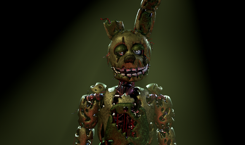 Springtrap 4 (C4D-FNAF) Springtrap Render Test by kaitronn on DeviantArt