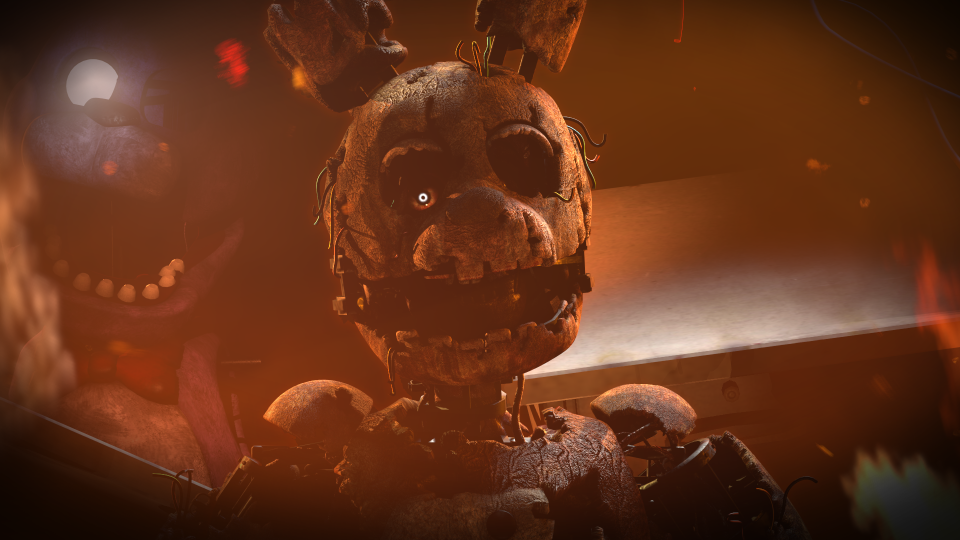 Spring Trap Explodes springtrap burning (sfm) by kaitronn on DeviantArt