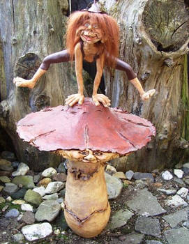 Troll on mushroom