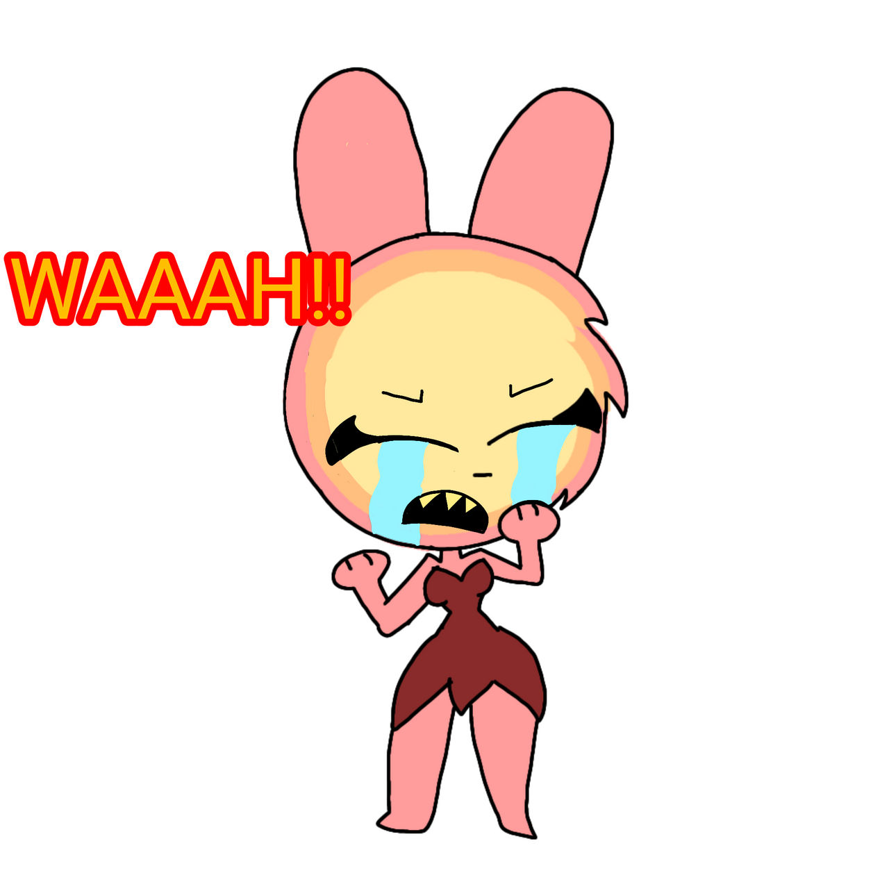 Flame bunny crying by wi8ww8wg2iwj2ii on DeviantArt