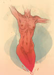 Fiery Torso by thousandfoldart
