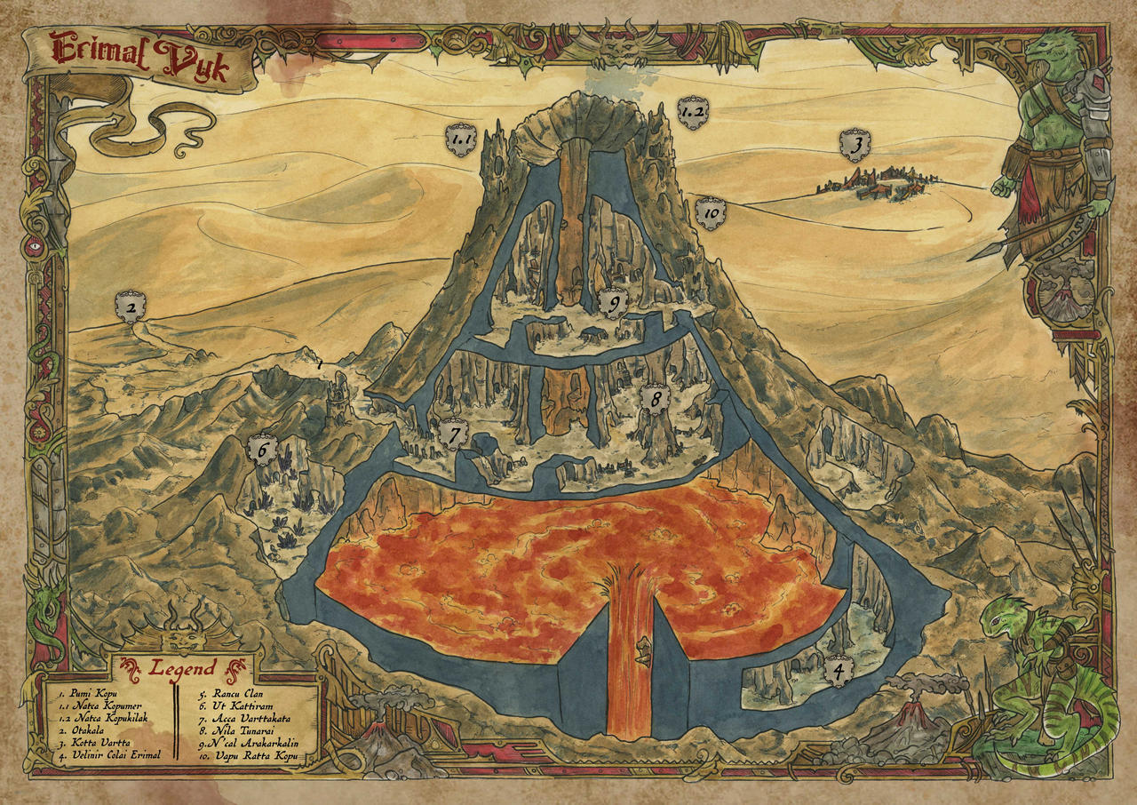 Volcano map for World of Game Design by MorenoPaissanMap on DeviantArt