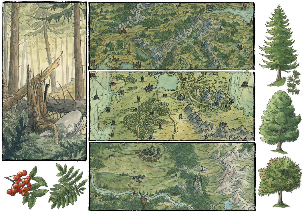 Buildings, Forests, Sea and Maps... by MorenoPaissanMap on DeviantArt