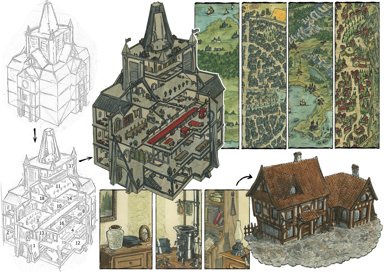Other Maps, Buildings and villages... by MorenoPaissanMap on DeviantArt