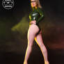 Ashley Merwin - Green Latex Bodysuit