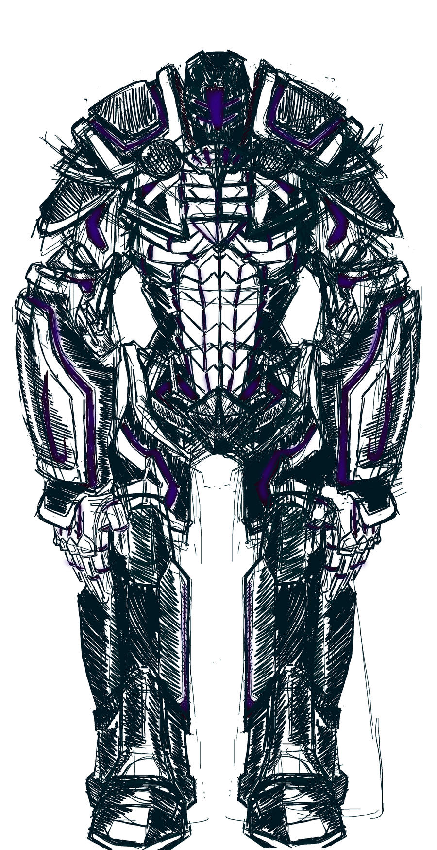 Sentinel Guardian Golem Sketch