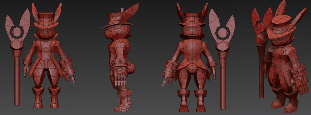 Low Poly Welding Rabbit low poly rabbit by kimplate on DeviantArt