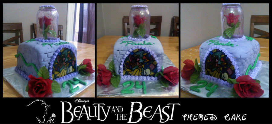 Beauty and the Beast Cake