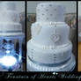 Fountain of Hearts Wedding Cake