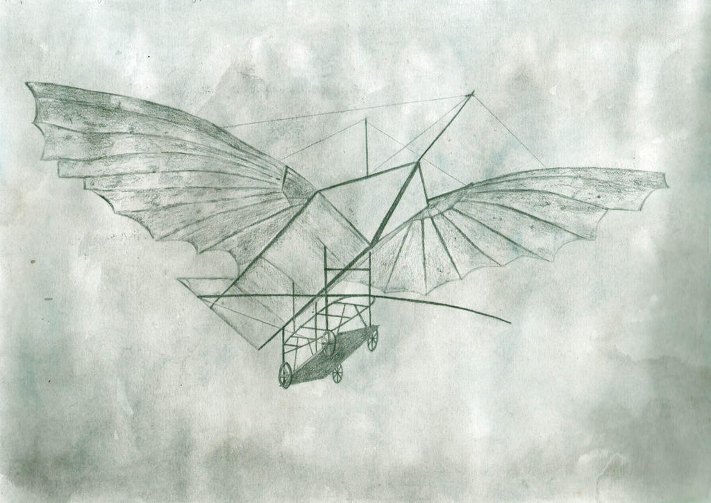 Gustave Whitehead's Albatross-style glider drawing