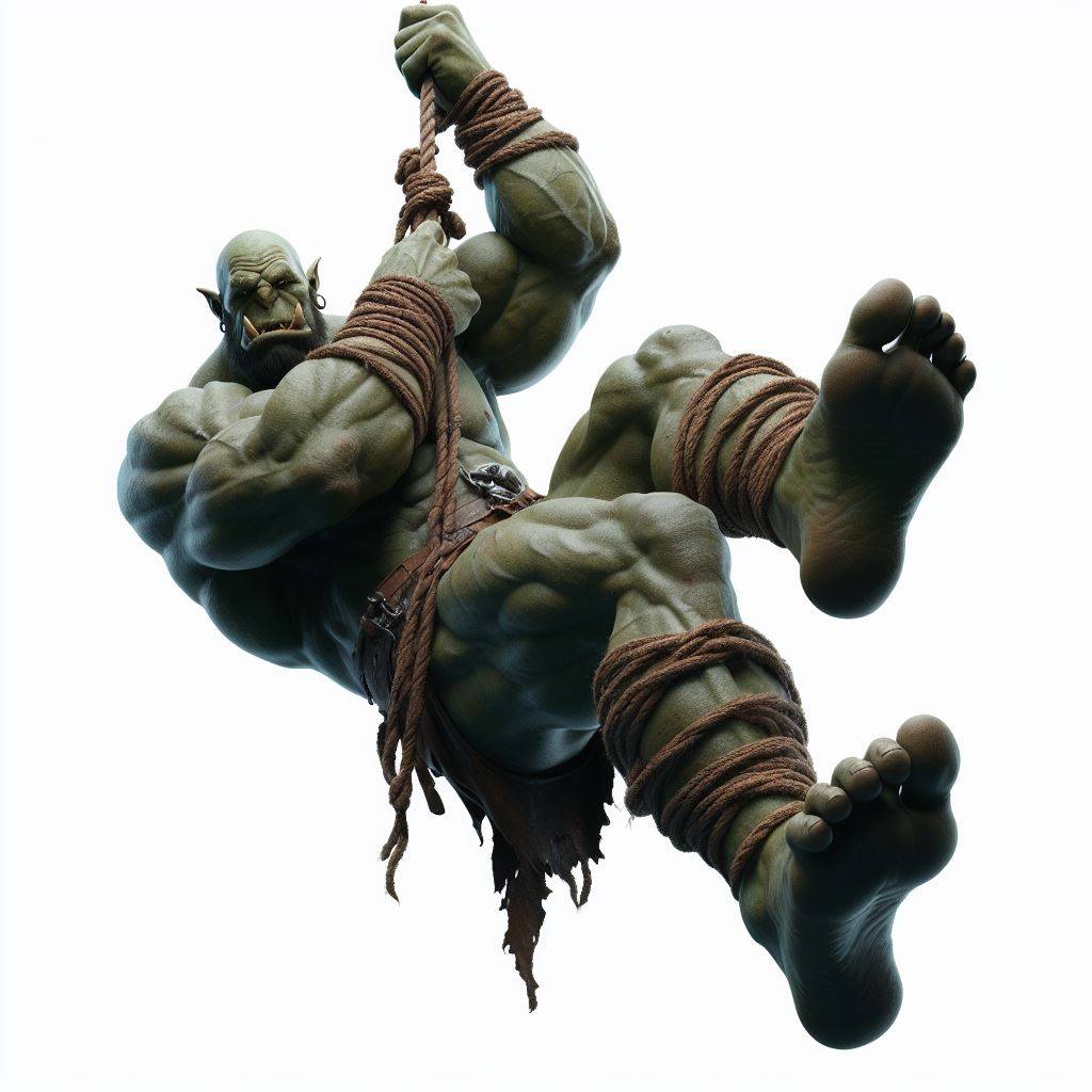 Rappeling Orc - 1 by LingYu235 on DeviantArt