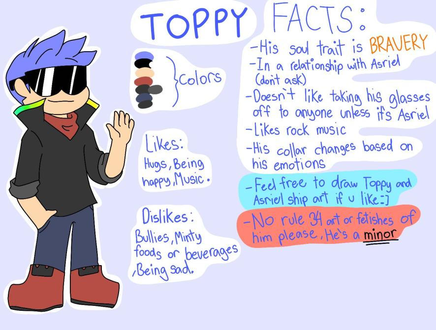 Toppy's Official Ref Sheet by ToppyDreemurr on DeviantArt