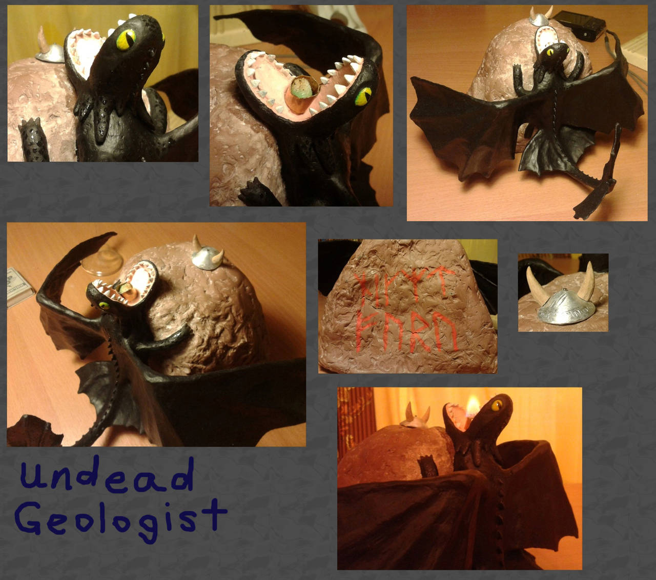 Dragon lamp by Undead-Geologist