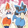 Lucario and Cinderace