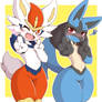 Lucario and Cinderace