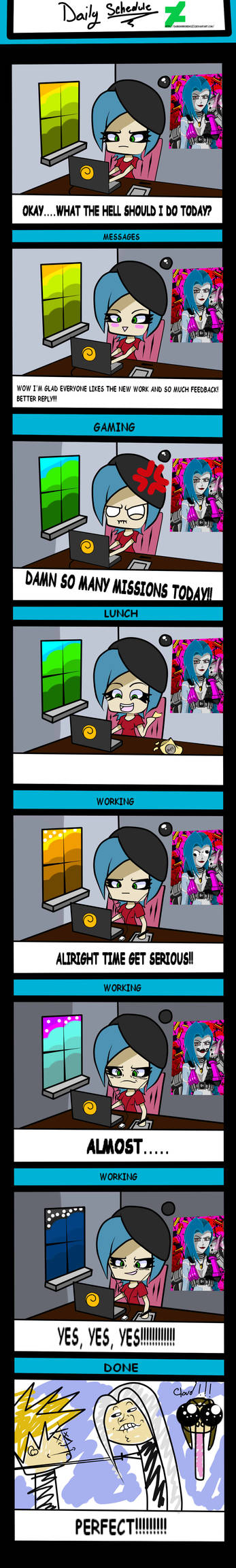 Derp Comics Computer DeRp Comics: Daily Schedule by SkullZLatte on DeviantArt