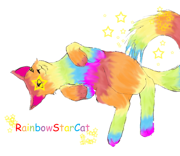 RainbowStarCat Fursona