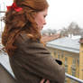 Girl with red ribbon